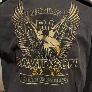 Genuine Harley-Davidson Long Sleeve Embroidered Eagle Shirt XL
